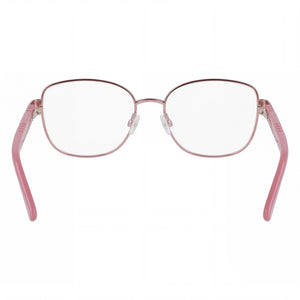 Anne Klein AK5101 Square Eyeglasses Men — side view, Rose Gold Acetate temples