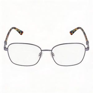 Anne Klein Ak5103 Rectangle Eyeglasses for Men — front view, Metal