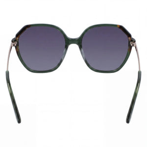 Anne Klein AK7075 Round Sunglasses for Women — interior view, Non-Polarized lens detail