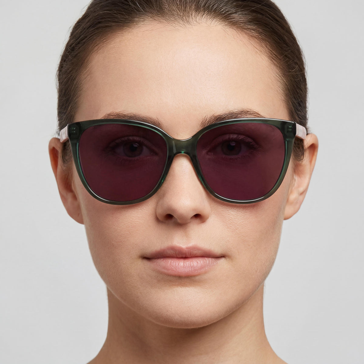 Gafas de sol rectangulares Anne Klein Ak7085 Olive Crystal para mujer, 57 mm, Photo 5