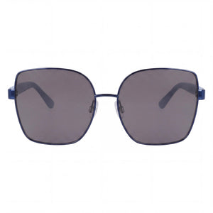 Anne Klein Glam Square Sunglasses Unisex — front view, frame detail