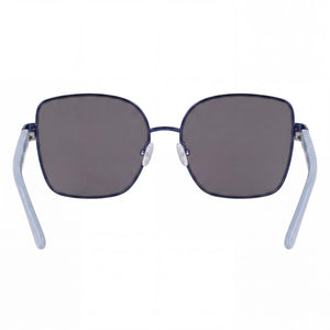Anne Klein Glam Square Sunglasses Unisex — interior view, Non-Polarized lens detail