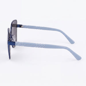 Anne Klein Glam Square Sunglasses Unisex — side view, Non-Polarized lens