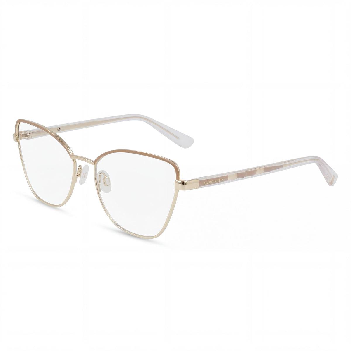 Anne Klein AK 5112 Gold Cat Eye Eyeglasses for Women, Photo 1