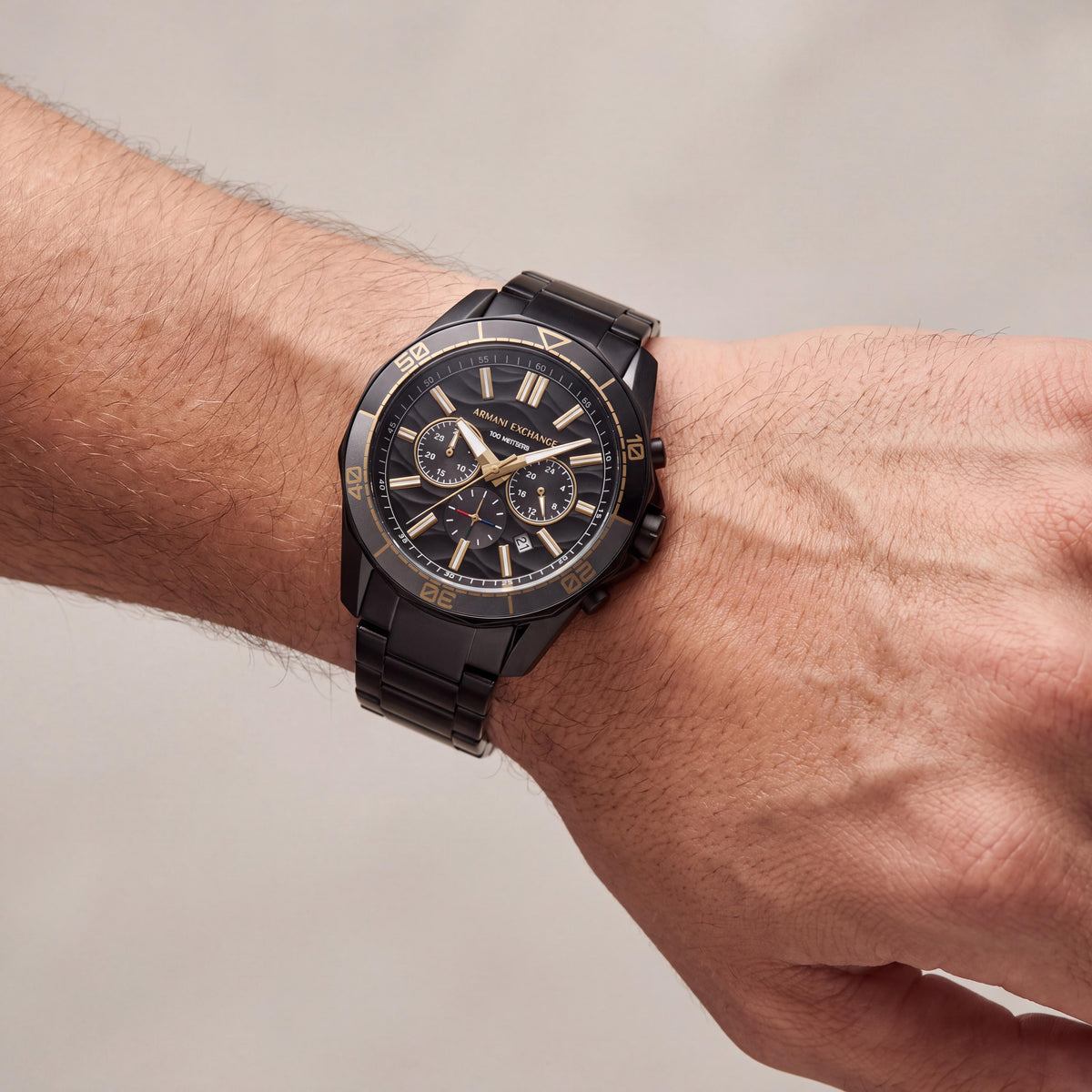 Reloj cronógrafo negro para hombre Armani Exchange AX1963, 44 mm, Photo 3