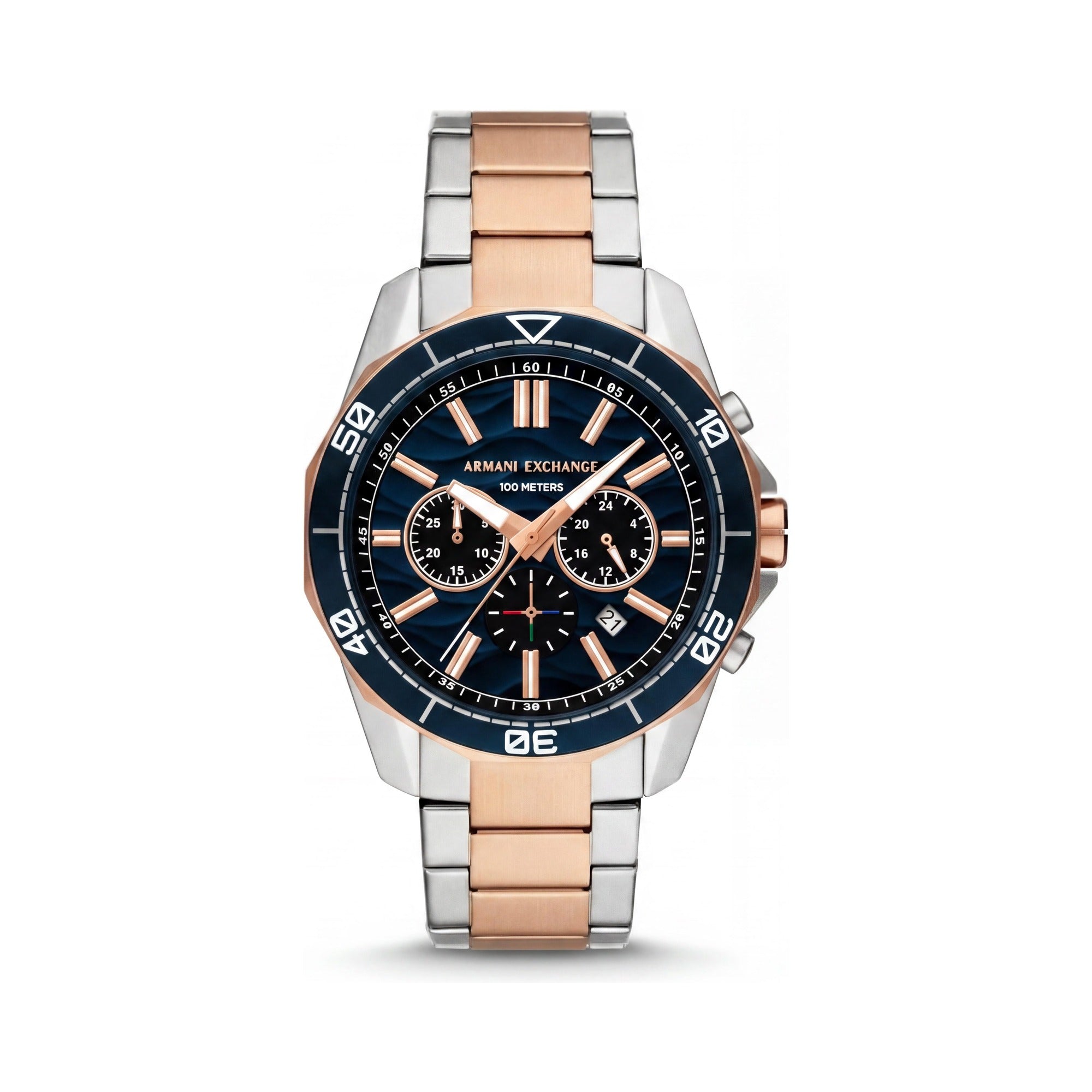 Reloj cronógrafo Armani Exchange para hombre, esfera azul de 44 mm, Photo 1