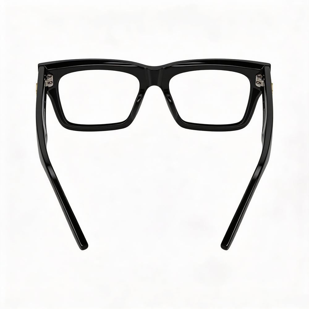 Balenciaga BB0240O-001 Rectangle Eyeglasses Unisex — front view, Acetate