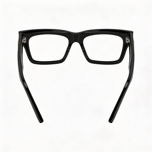 Balenciaga BB0240O-001 Rectangle Eyeglasses Unisex — front view, Acetate