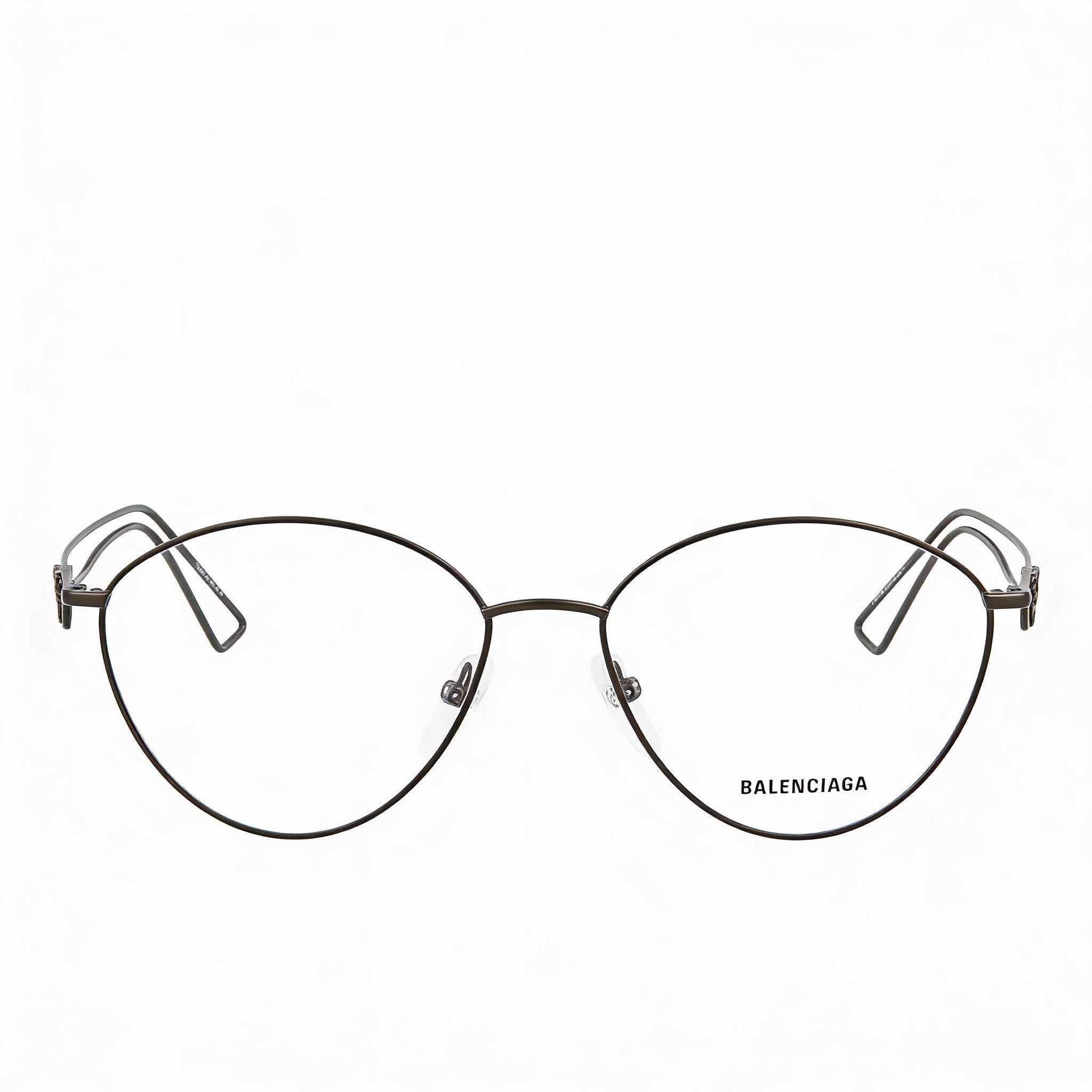 Balenciaga Round/Oval Grey Round Eyeglasses Unisex, Metal 55mm, Photo 2