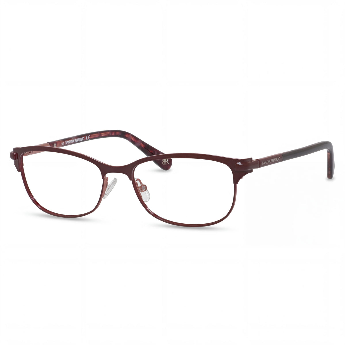 Banana Republic Serafina Burgundy Rectangle Eyeglasses for Men, 51mm, Photo 1
