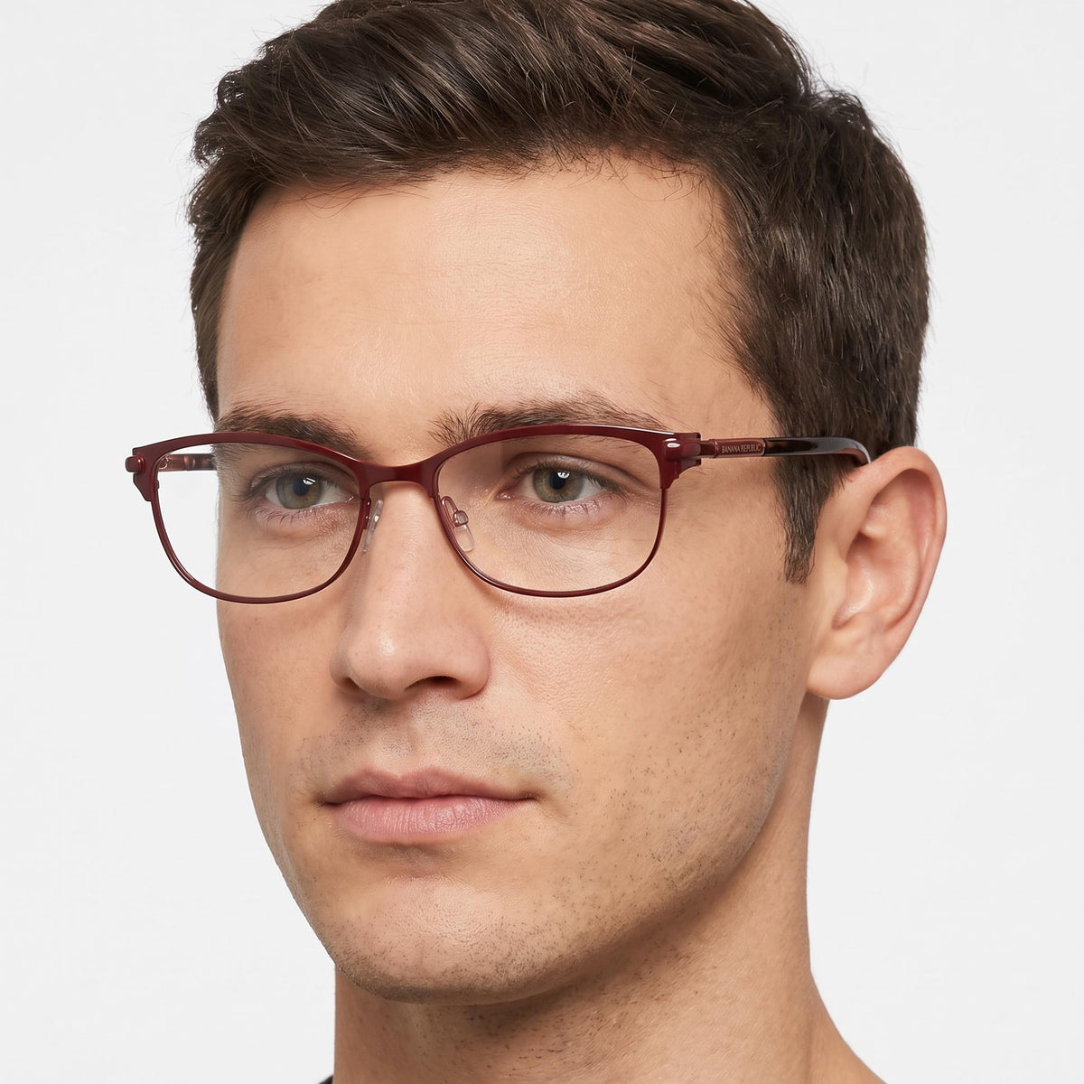 Banana Republic Serafina Burgundy Rectangle Eyeglasses for Men, 51mm, Photo 5
