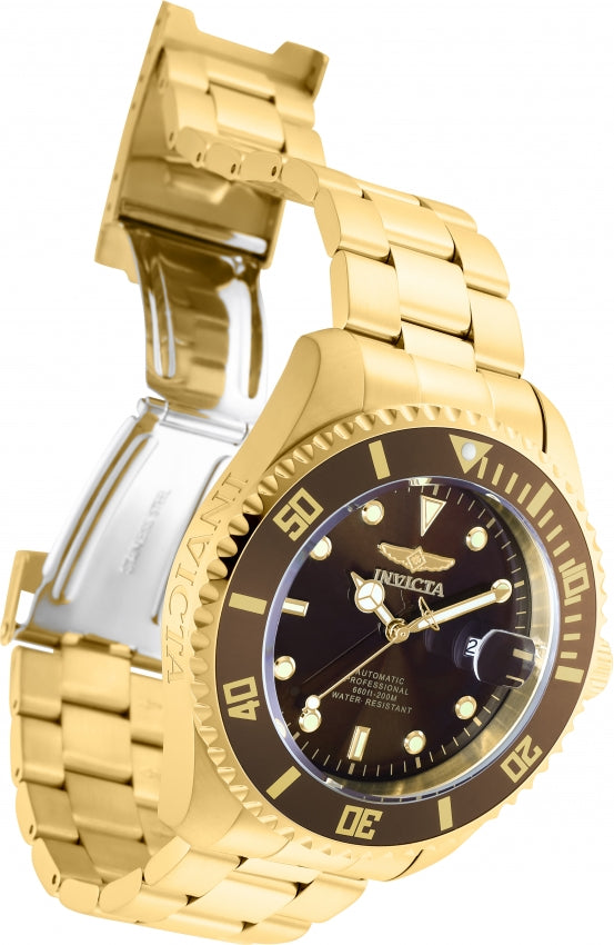Invicta Men's Pro Diver 47mm Stainless Steel Automatic Watch, Gold