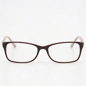 Bebe Bb5133 Rectangle Eyeglasses Women — side view, Brown Metal temples