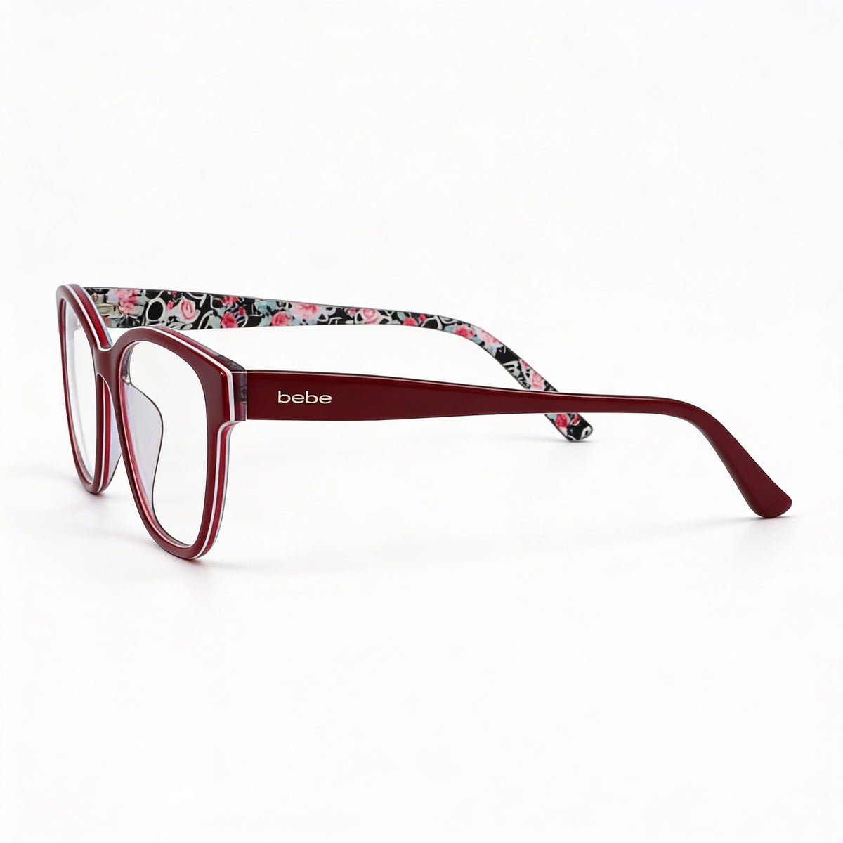 Gafas Bebe Bb5184 rectangulares rojas para hombre, de metal, 53 mm, Photo 2