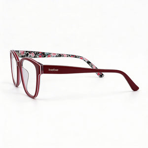 Bebe Bb5184 Rectangle Eyeglasses for Men — front view, Metal