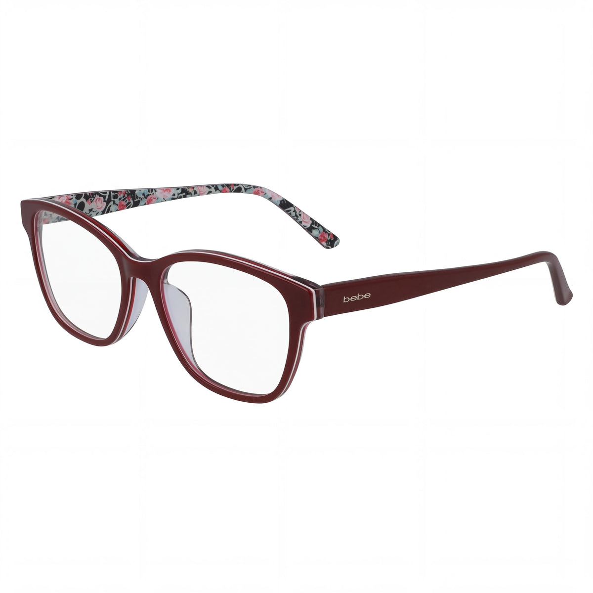 Gafas Bebe Bb5184 rectangulares rojas para hombre, de metal, 53 mm, Photo 1
