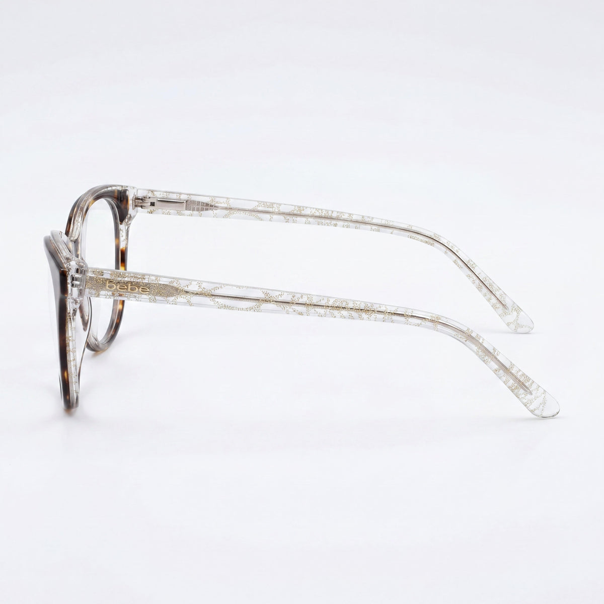 bebe Bb5189 Men's Tortoiseshell Metal Eyeglass Frames, 55mm Lens Width, 17mm Bridge, 135mm Temple Length, Photo 2