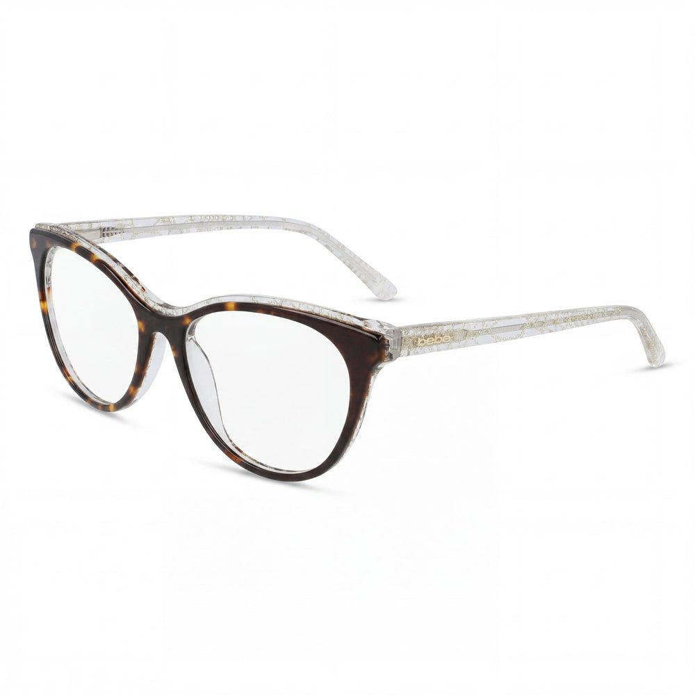 Bebe BB5189 Havana Cat Eye Eyeglasses for Men, Metal frame