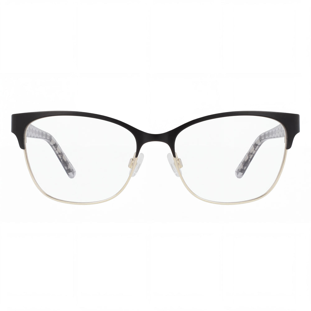 Bebe BB5196 Rectangle Eyeglasses for Men — front view, Plastic