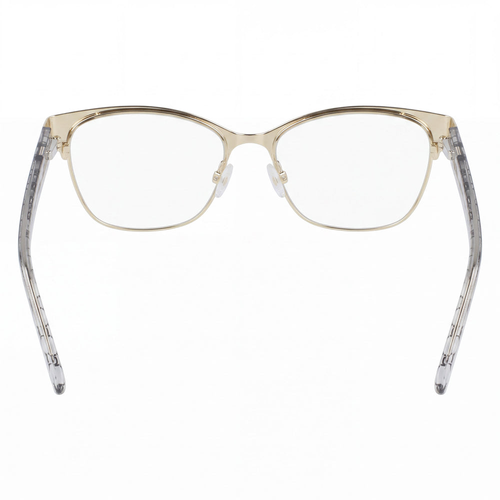 Bebe BB5196 Rectangle Eyeglasses Men — side view, Jet Black Plastic temples