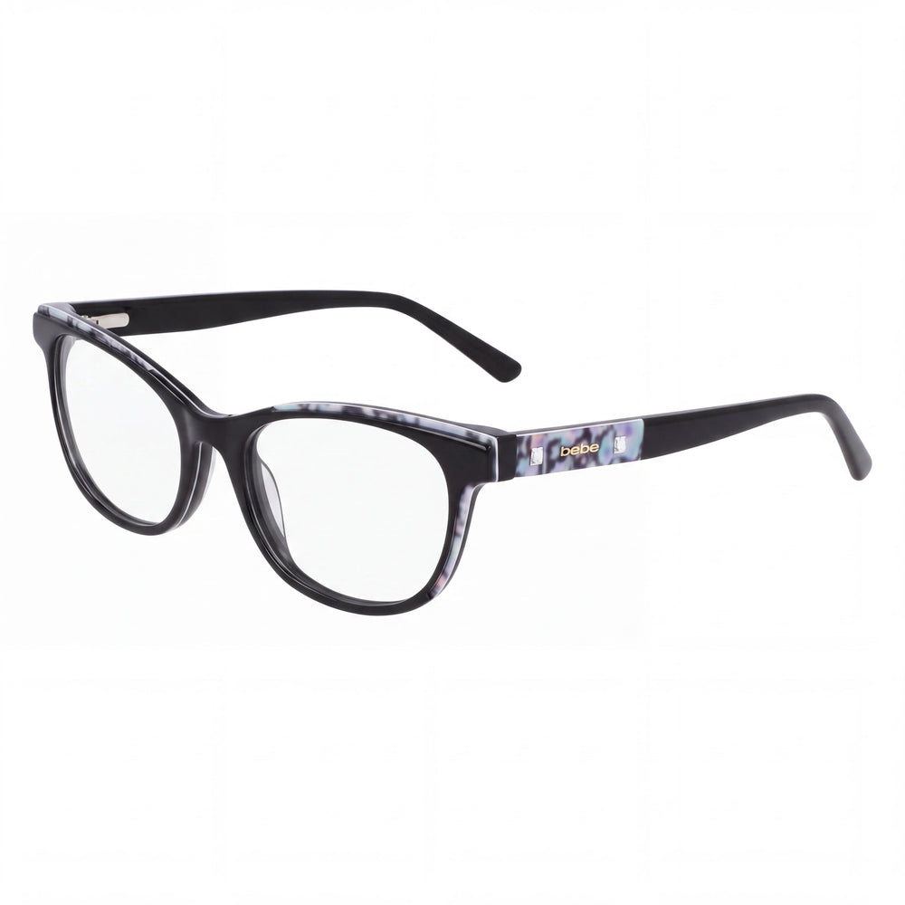 Bebe Bb5198 Black Cat Eye Eyeglasses for Men, Metal frame