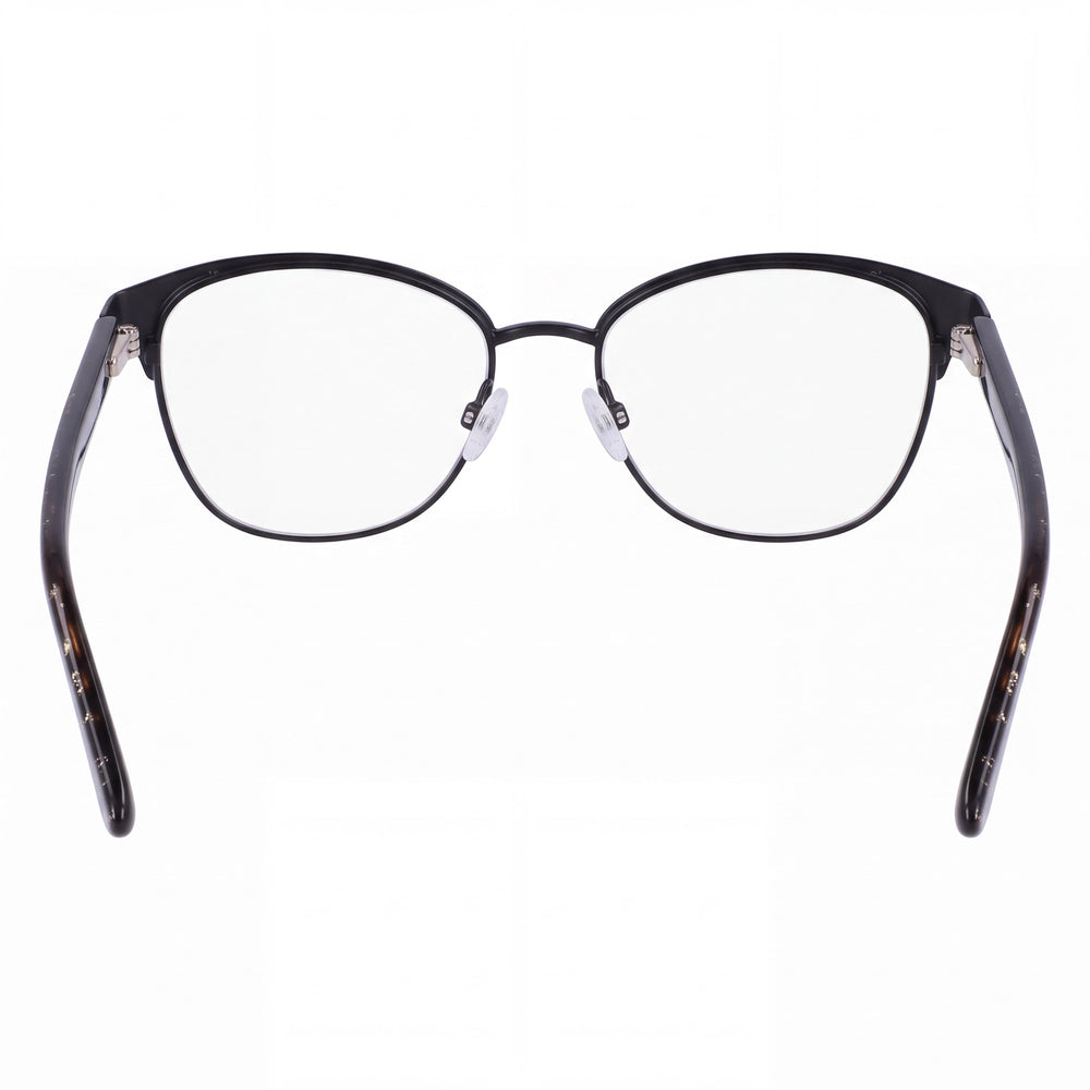 Bebe Bb5202 Rectangle Eyeglasses Men — side view, Black Metal temples