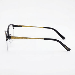 Bebe Bb5204 Cat Eye Eyeglasses for Men — front view, Metal frame