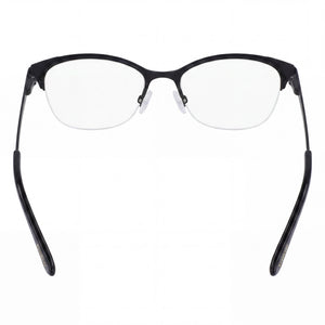 Bebe Bb5204 Cat Eye Eyeglasses Men — side view, Black Metal temples