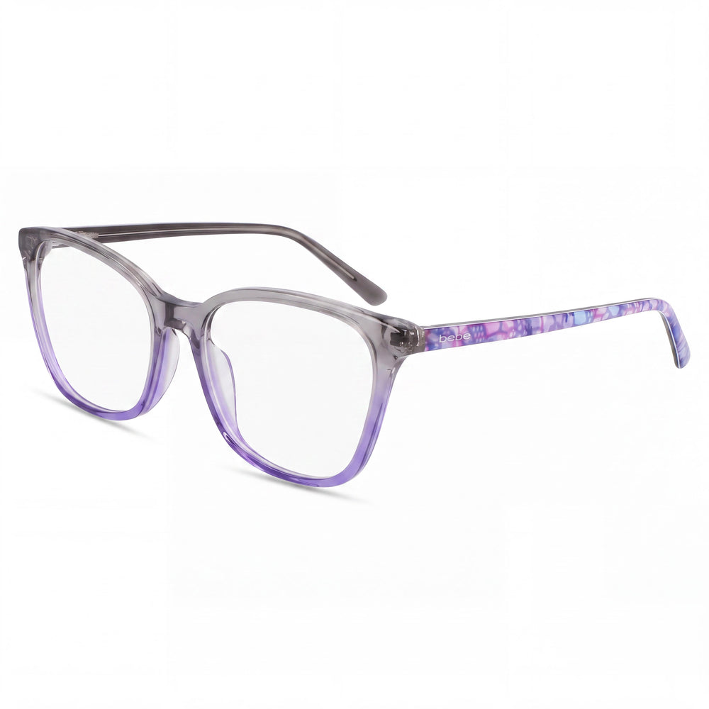 Bebe Bb5206 Gray Rectangle Eyeglasses for Women, Metal frame