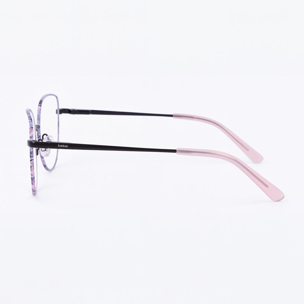 Bebe Bb5207 Cat Eye Eyeglasses for Men — front view, Metal