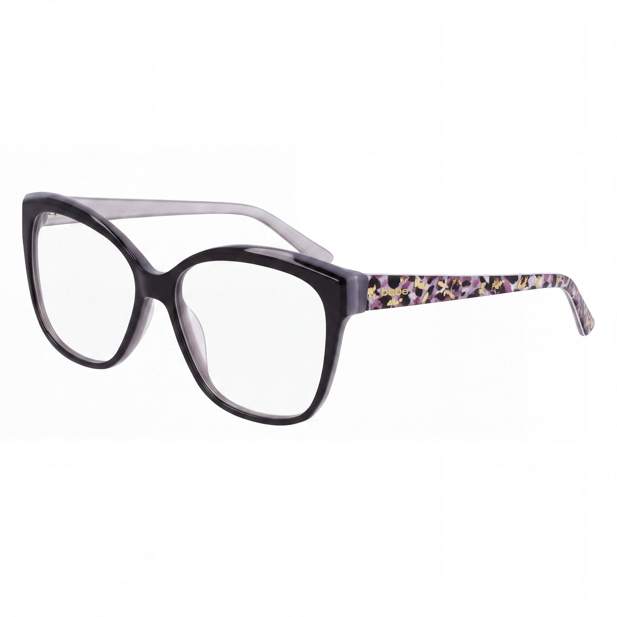 Gafas graduadas cuadradas Bebe Bb5214 Jet Black para hombre, 54 mm, Photo 1