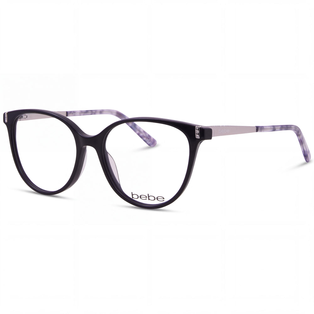 Bebe Bb5215 Black Oval Eyeglasses for Women, Plastic frame