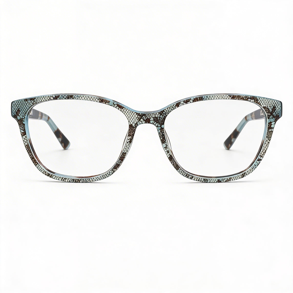 Gafas graduadas rectangulares de encaje color verde azulado Bebe Bb5220 para mujer, Photo 2