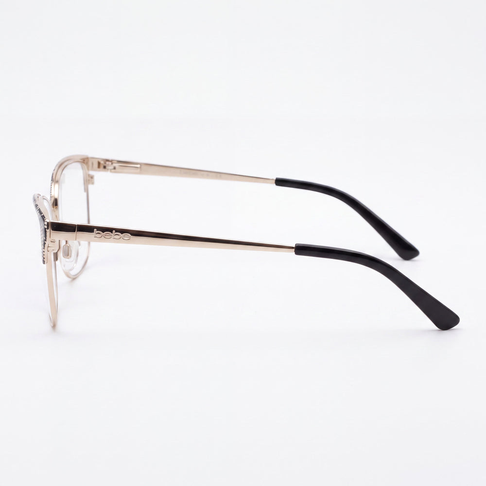 Bebe Bb5221 Cat Eye Eyeglasses for Men — front view, Acetate