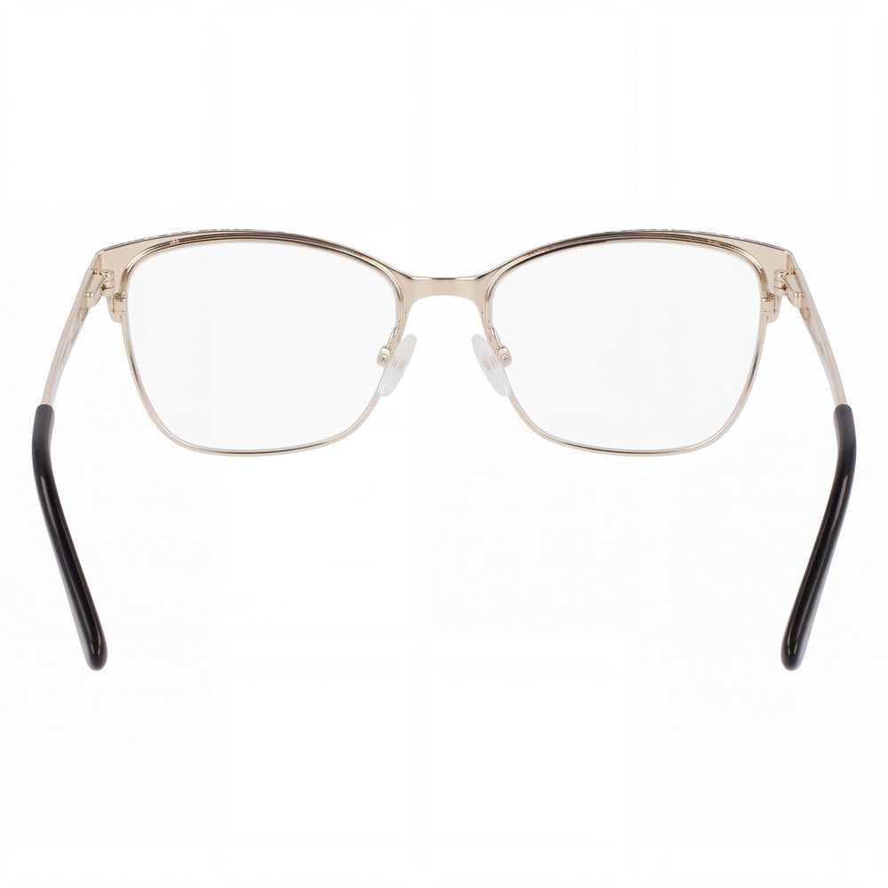 Bebe Bb5221 Cat Eye Eyeglasses Men — side view, Jet Lace Acetate temples
