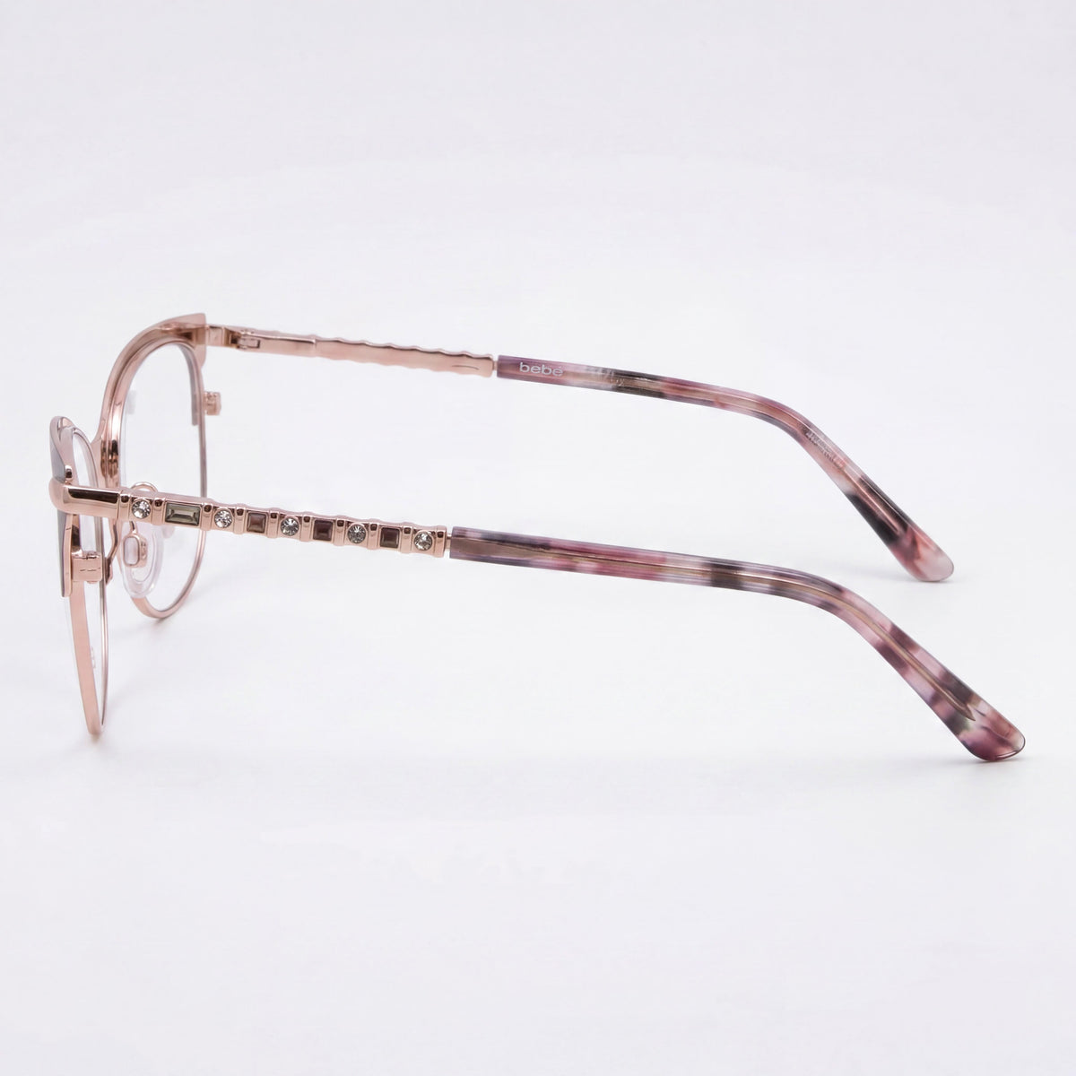 Gafas de ojo de gato rosas Bebe Bb5224 para mujer, metal 52mm, Photo 2