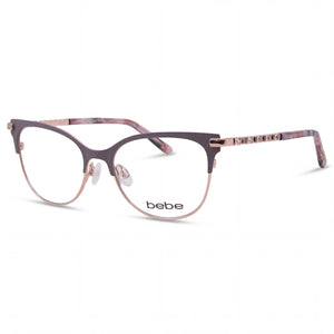 Bebe Bb5224 Pink Cat Eye Eyeglasses for Women, Metal frame