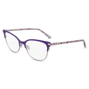 Bebe Bb5224 Purple Cat Eye Eyeglasses for Men, Metal frame