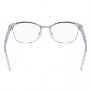 Bebe Bb5226 Rectangle Eyeglasses Men — side view, Navy Acetate temples