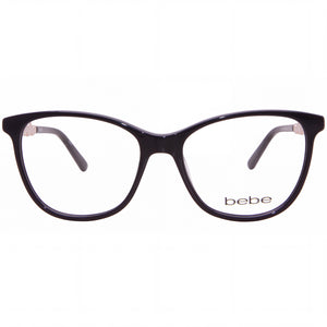 Bebe BB5229 Cat Eye Eyeglasses for Women — front view, Plastic