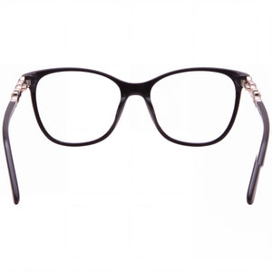 Bebe BB5229 Cat Eye Eyeglasses Women — side view, Black Plastic temples