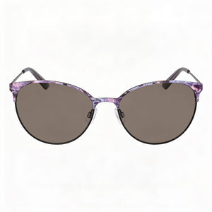 Bebe Bb7244 Oval Sunglasses for Women — front view, Acetate frame
