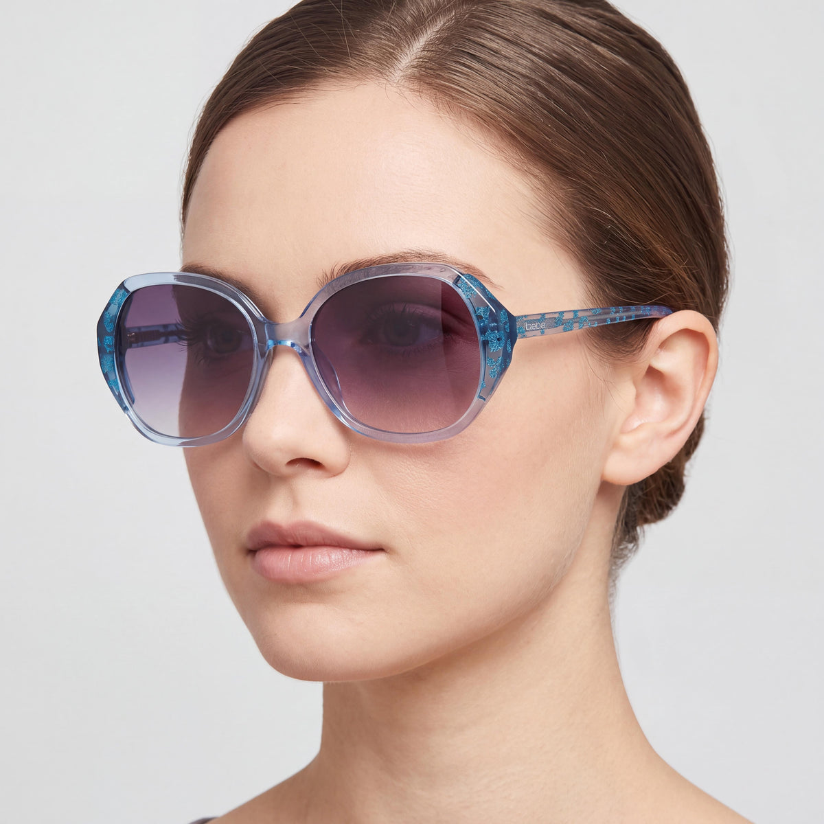 Gafas de sol cuadradas para mujer Bebe Bb7245 de animal print, 54 mm, Photo 5