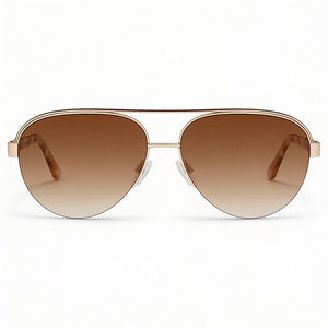 Bebe Bb7252 Aviator Sunglasses for Women — front view, Acetate frame