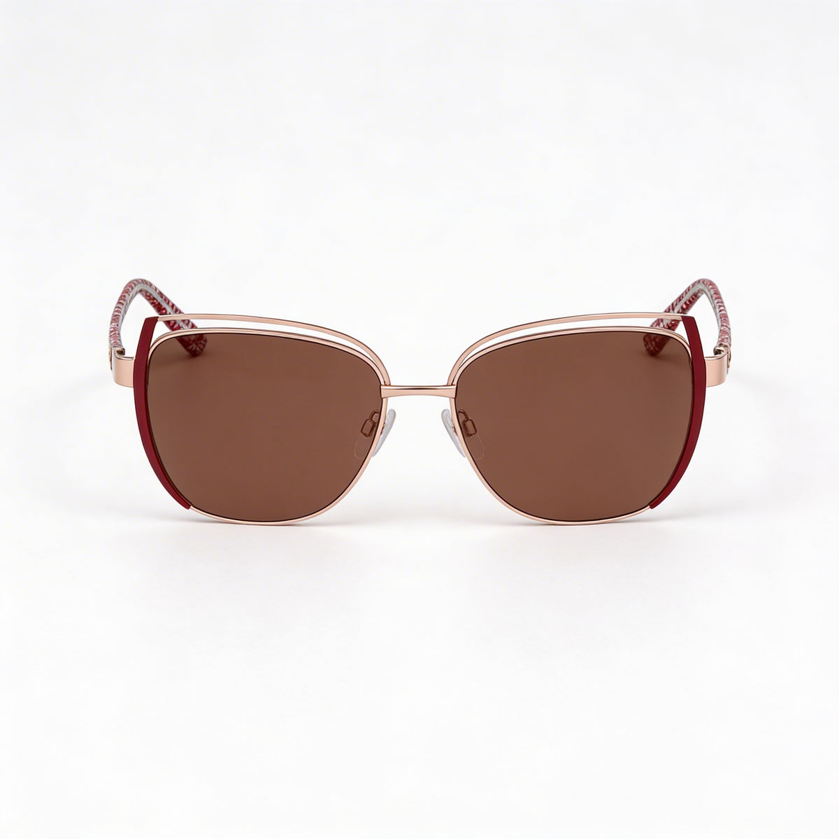 Bebe Classic Rose Gold Cat Eye Sunglasses for Women, 57mm, Photo 2