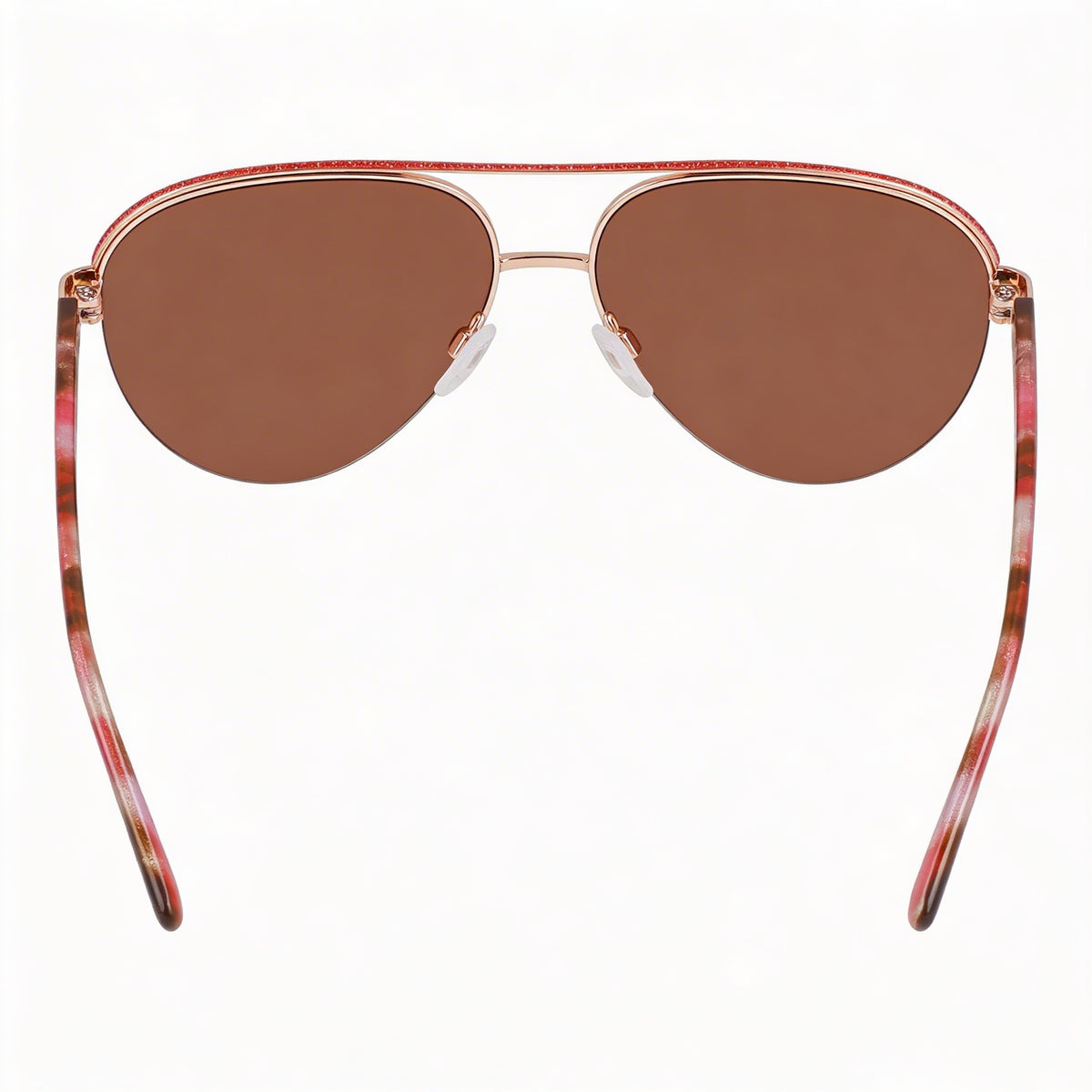 bebe Classic Rose Gold Aviator Sunglasses for Women, Photo 4