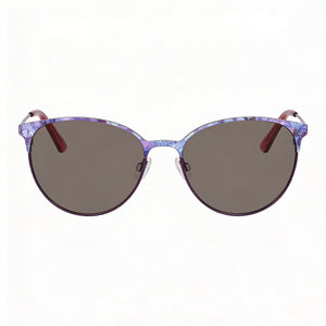Bebe Classic Oval Sunglasses for Women — front view, Acetate frame