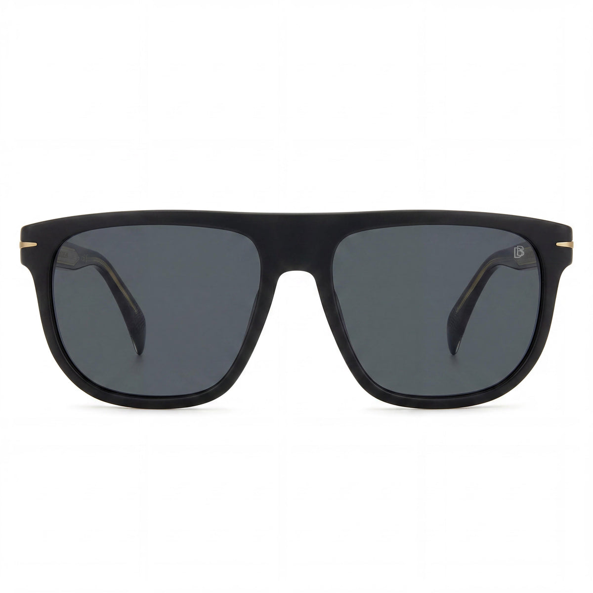 Gafas de sol cuadradas para mujer Beckham Db 7111/S negro mate y dorado, 56 mm, Photo 2