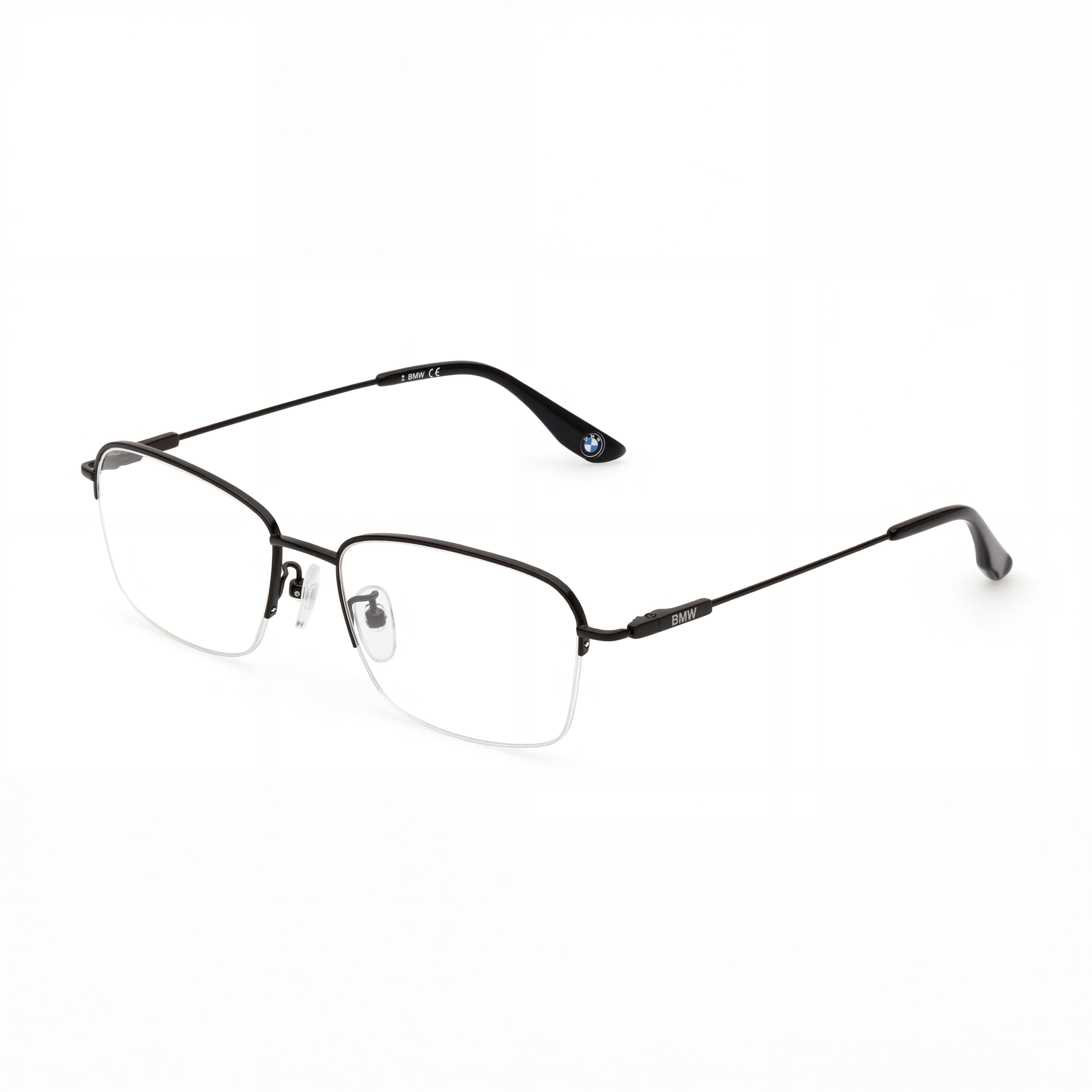 BMW BW5068-H Black Rectangle Eyeglasses Unisex, Titanium, Photo 1