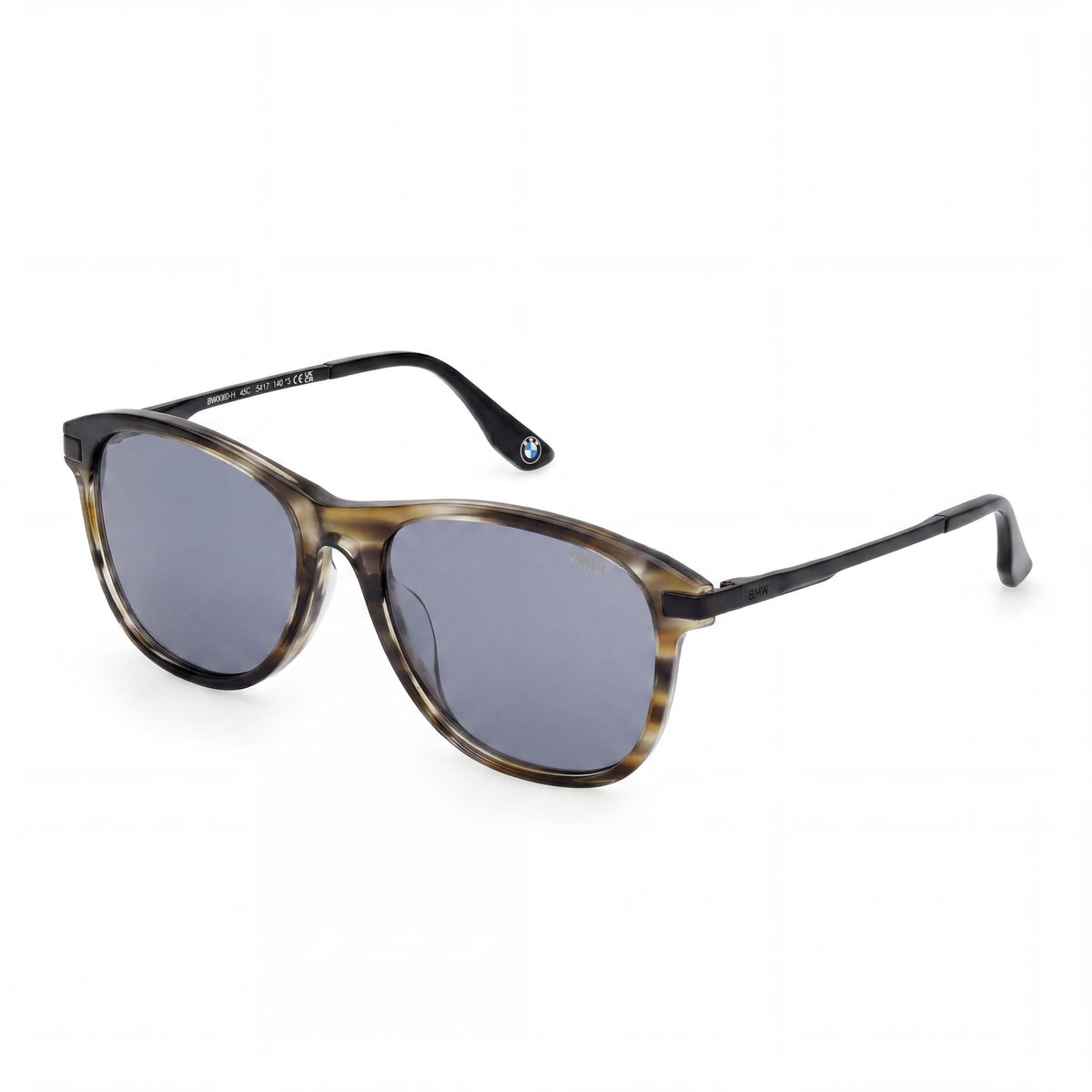 BMW Comtemporary Shiny Light Brown Oval Sunglasses for Men, 54mm, Photo 1